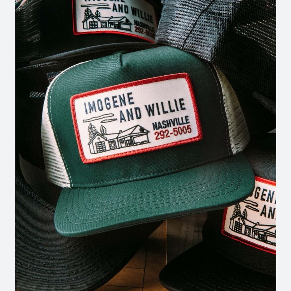 Imogene and Willie the "service station" trucker hat in green